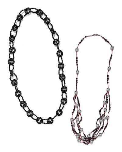 Two Bead Necklaces, 2000-10s