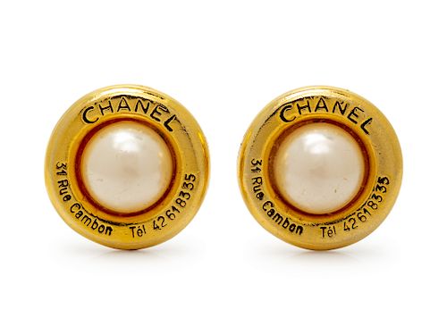 Chanel Earclips, 1970s