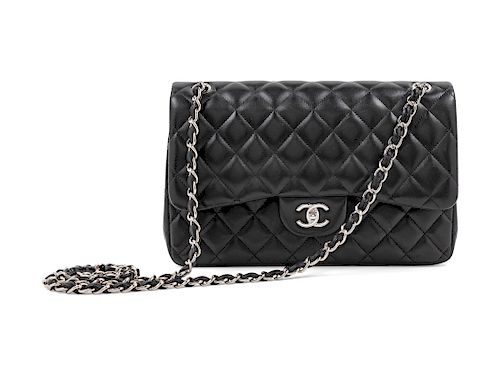 Chanel Black Jumbo Double Flap Bag, 2012