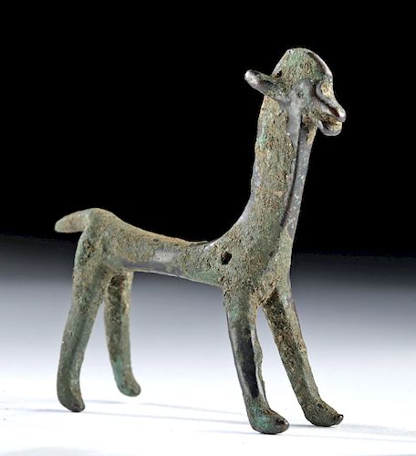Greek Geometric Bronze Horse Figurine