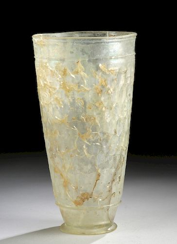 Published Roman Glass Beaker - Faceted & Colorless