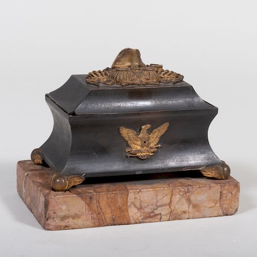 Napoleonic Parcel-Gilt-Bronze Inkwell