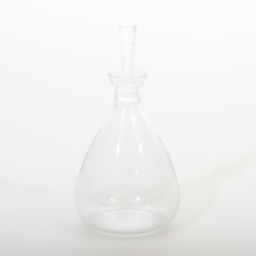Lalique Glass 'Dampierre' Vase and 'Phalsbourg' Wine Decanter and Stopper