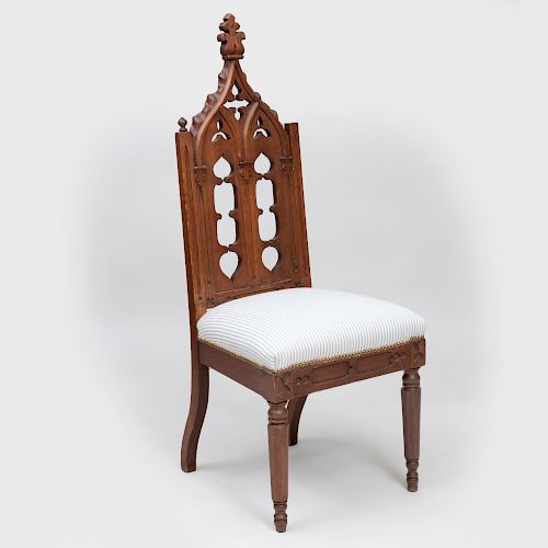 Gothic Oak Side Chair