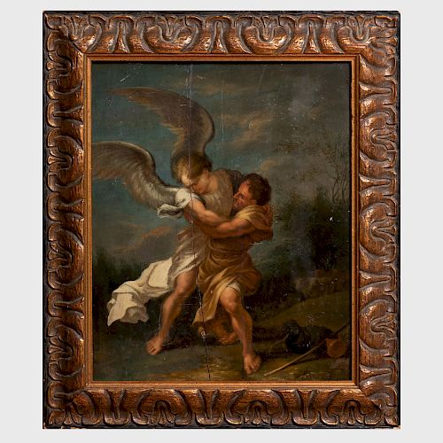 After Salvator Rosa (1615-1673): Jacob Wrestling with the Angel