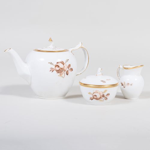 Royal Copenhagen Porcelain Three Piece Tea Service