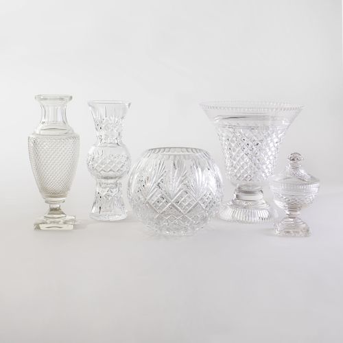 Group of Cut Glass Tablewares
