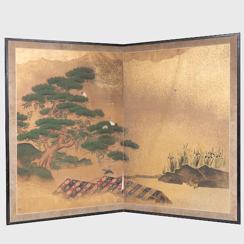 Japanese Two Panel Screen
