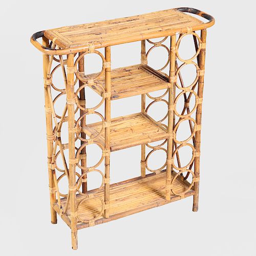 Bamboo Four-Tiered Side Table