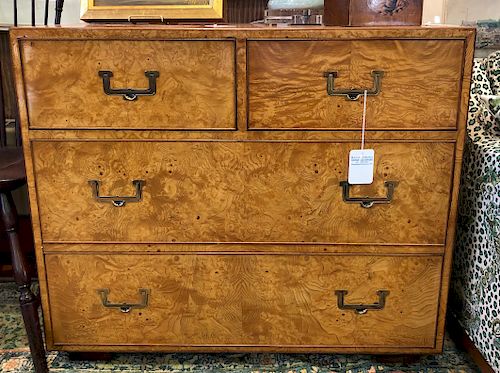 Pair of Vintage John Widdicomb Campaign Style Chests