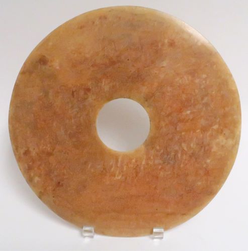 Very Large Chinese Jade Bi Disc
