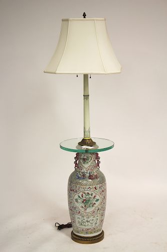 Chinese Porcelain Vase as Floor Lamp