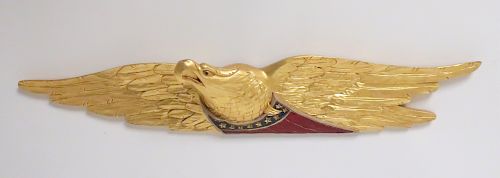 Giltwood Carved Eagle by R.L. Dupuy Shipcarving