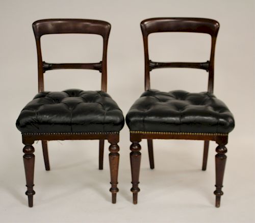 Pair of William IV Mahogany Side Chairs