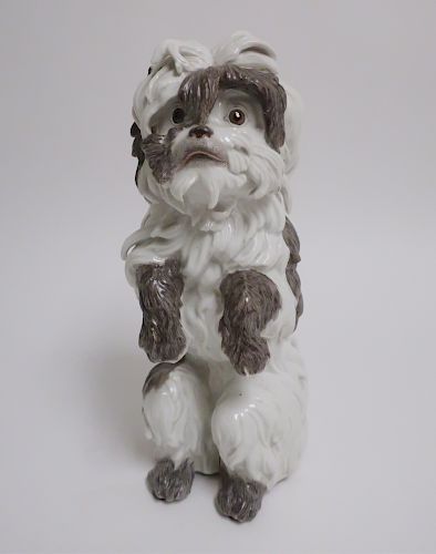 Samson Bolognese Dog Porcelain Figure