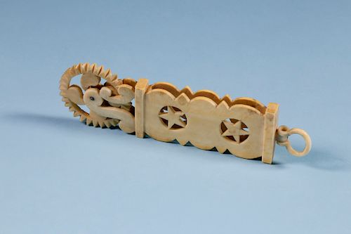  WHALEMAN MADE WHALE IVORY PIE CRIMPER