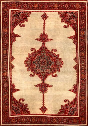 PERSIAN MALAYER HAND-KNOTTED ORIENTAL RUG
