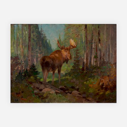 Carl Rungius - Woodland moose
