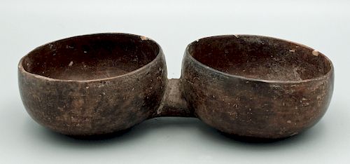 Pair of Colima Conjoined Bowls - West Mexico