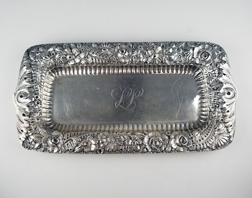 Tiffany & Co Sterling Rose Accouterment Tray