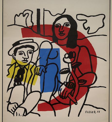Fernand Leger (1881 - 1955) Color Lithograph