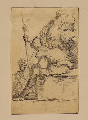Salvator Rosa (Italian, 1615 - 1673) Engraving
