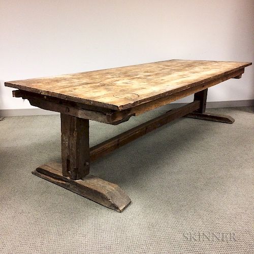 Large Pine Trestle Table