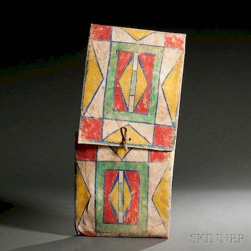 Nez Perce Painted Parfleche Envelope