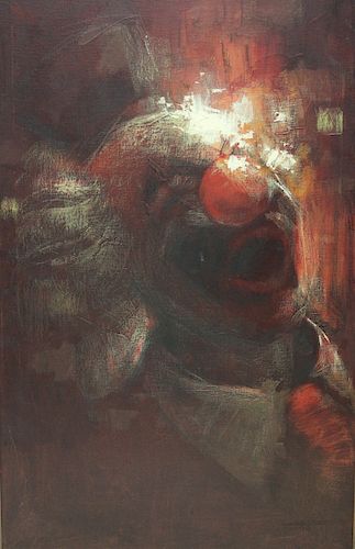 CHAVEZ, Jose. Oil On Canvas Clown.