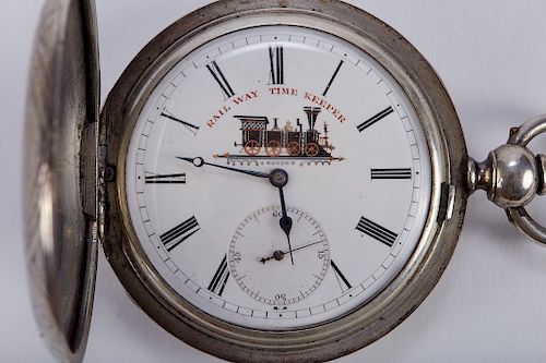 Large "Railway Time Keeper Pocket Watch Locle Sui