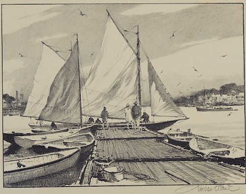 Group of 4 Gordon Grant Marine Prints