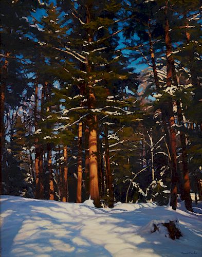 Ronal Parlin "Silent Warmth" Oil on Board