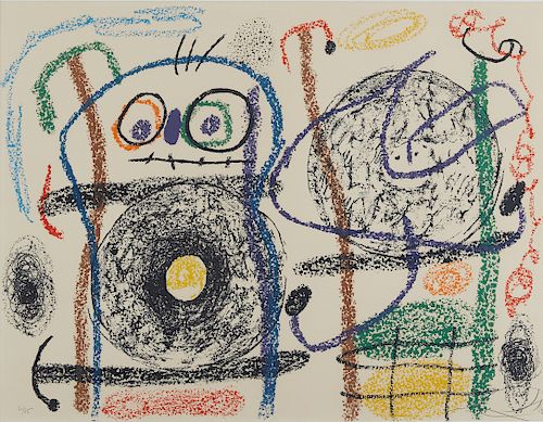 Joan Miro Album 21 Plate 15 Color Lithograph M.11