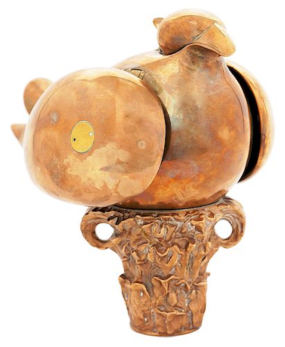 Miguel Berrocal 'Paloma Jet' Bronze Teapot
