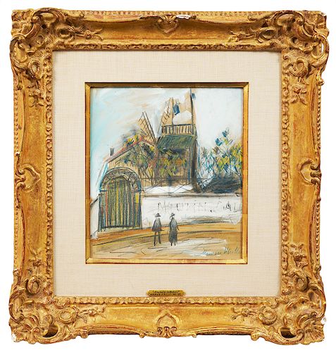 Maurice Utrillo 'Le Moulin de la Galette' Painting