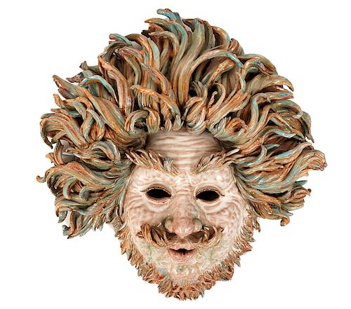 G. Serraglini Oggetti Italian Porcelain Mask