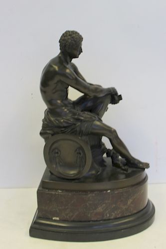 UNSIGNED. Classical Bronze Figural Sculpture.
