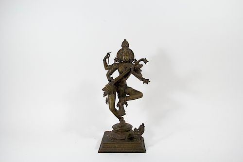 A Bronze Figure of Saraswati.