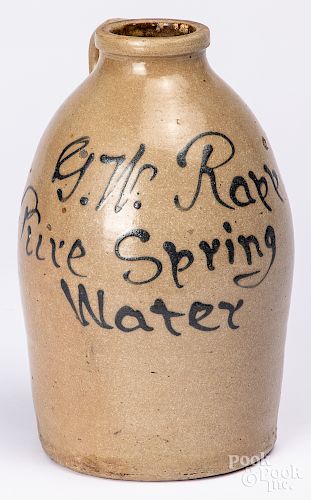 G. W. Rapp Pure Spring Water stoneware jug