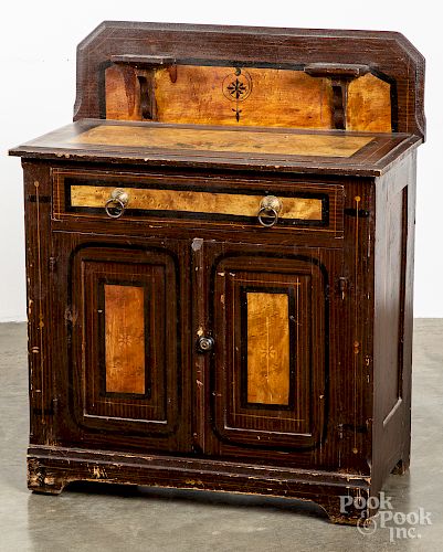 Victorian painted cottage commode