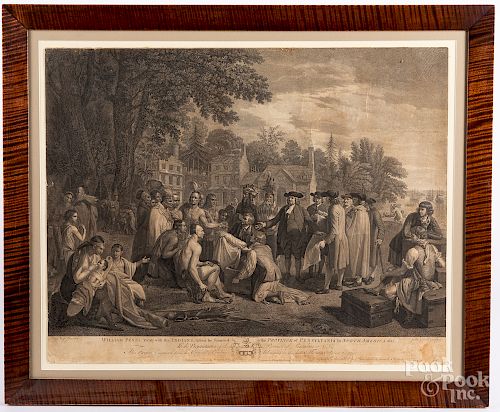 Engraving of Penn's Treaty with the Indians