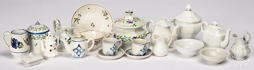 Group of miniature porcelain