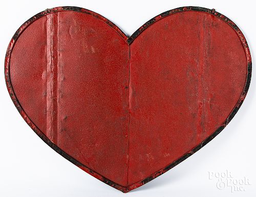 Painted zinc heart