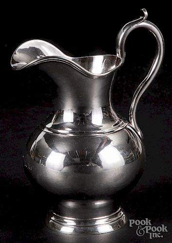 Boston coin silver pitcher