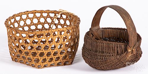 Two miniature baskets