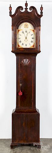 Pennsylvania poplar tall case clock
