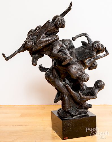 C. Schneider, bronze of children