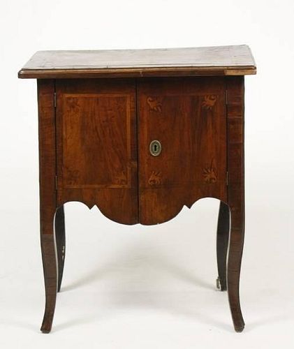 French, Early 19th C. Mahogany & Inlaid Stand