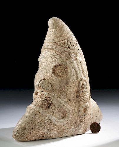 Exceptional Taino Stone Zemi Figure