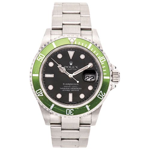 ROLEX OYSTER PERPETUAL DATE SUBMARINER ANNIVERSARY EDITION REF. 16610, CA. 2007 wristwatch.